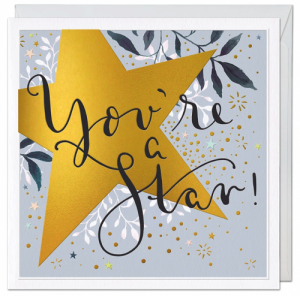 You're a Star! Luxury Thank You Card
